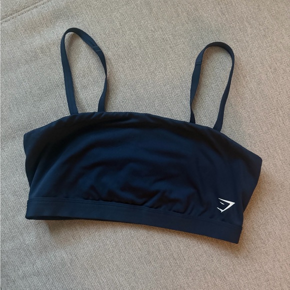 Gymshark Other - Gymshark Blue Seamless Crop Bralette with Thin Straps